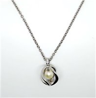 Necklace Morellato Woman Twist in Steel Perla SLW02 - SLW02